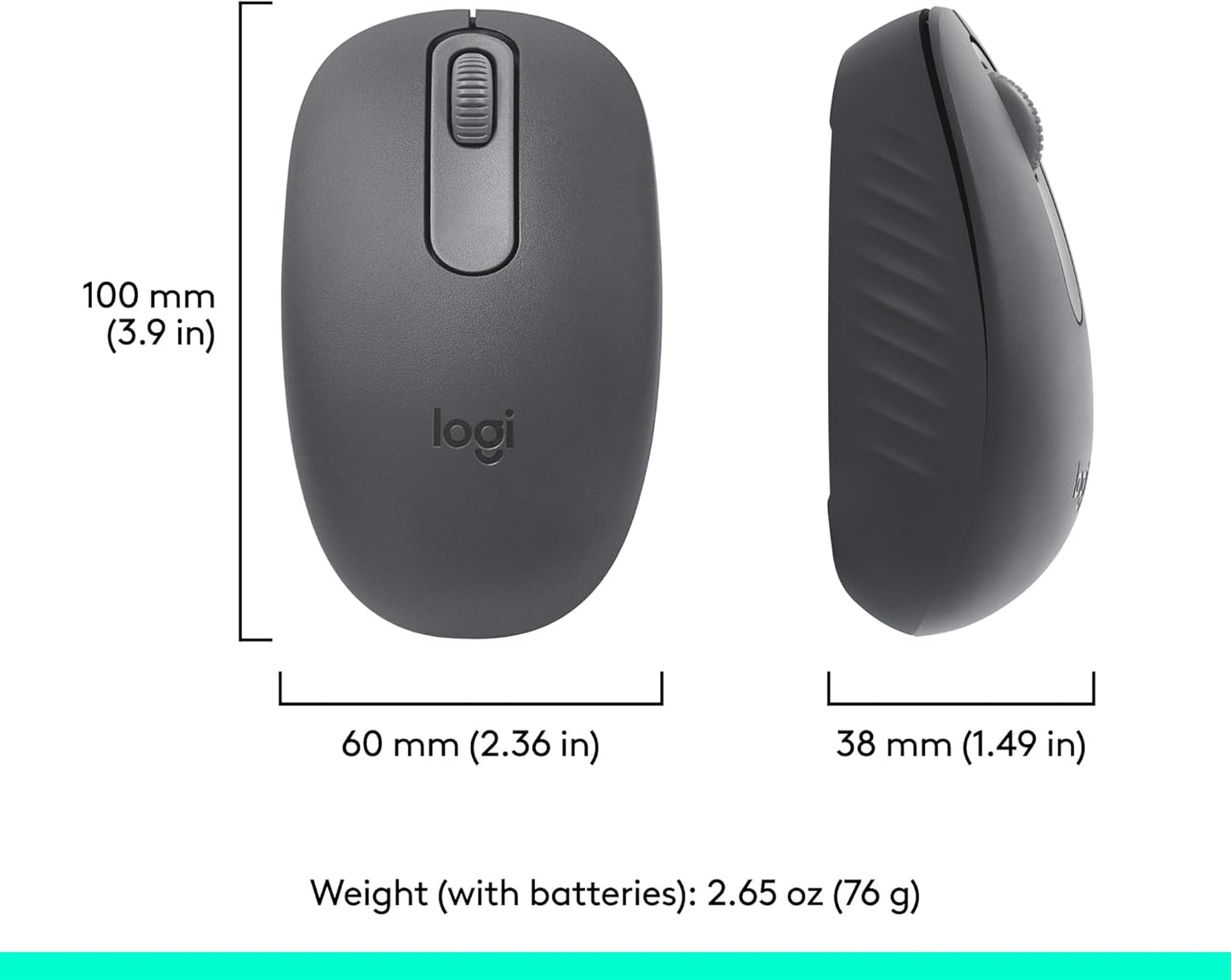 Logitech M196 Bluetooth Wireless Mouse – Compact, Portable, and Reliable